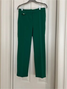 LOFT Emerald Green Tailored Ponte Trousers